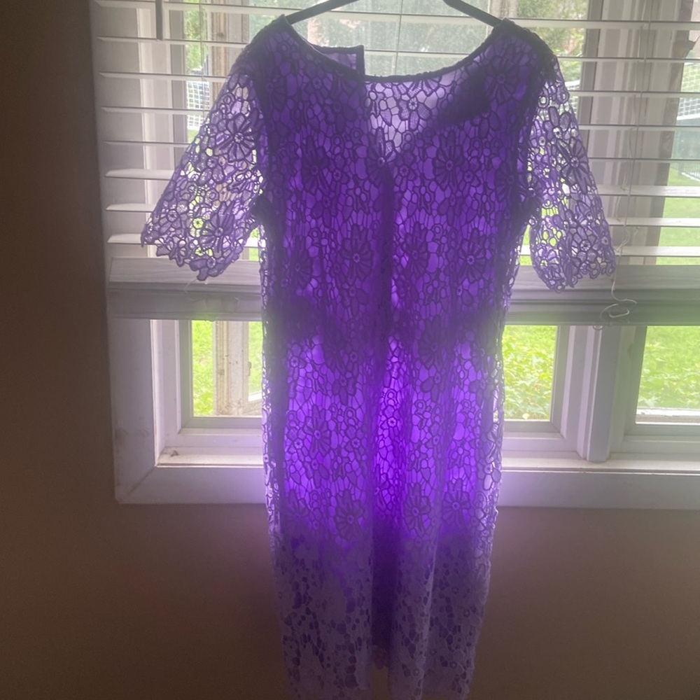 Nina Lenord lavender lace dress never worn size large